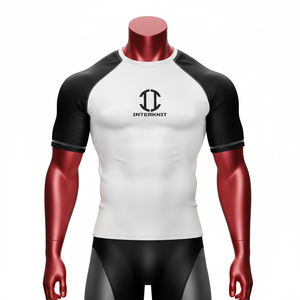 Camiseta Deportiva de Compresión Unisex, Spandex/Poliéster 220g, Transpirable, Manga Larga, Corte Ajustado, para Gimnasio y Deportes, OEM - Product Image 1