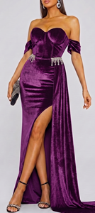 Woven 100% Polyester Soft Medium Weight Brushed Dress Curtain Material Plum Color 9000 Micro Velvet Fabric 130 GSM CLOTH ZONES - Product Image 6