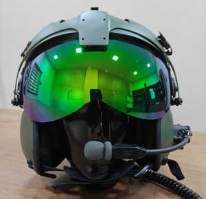 Casque d'aviation intégral Jupitor JT-07 en fibre d'aramide et carbone avec mousse, taille L, visière simple/double, protection UV, toutes saisons - Product Image 3