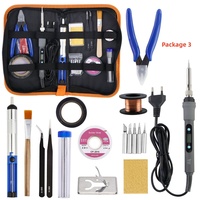 Kit de Multímetro Digital de 80W con Pantalla LCD y Temperatura Ajustable, Lápiz de Soldadura Eléctrico con Soldador Digital, Juego de Herramientas de Reparación