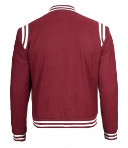 Patchs Letterman personnalisés en chenille veste universitaire en laine pour femmes tissu brodé manches de baseball approvisionnement en gros - Product Image 2