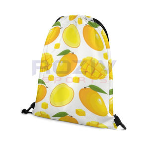 กระเป๋าเป้สะพายหลังแบบมีเชือกผูก ผลิตจากโพลีเอสเตอร์คุณภาพสูง เป็นมิตรกับสิ่งแวดล้อม กันน้ำ พิมพ์ลายโลโก้ตามสั่ง สำหรับทุกเพศ - Product Image 2