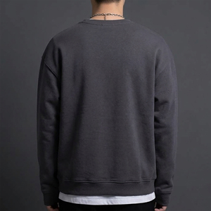 Sweat-shirt à capuche personnalisé OEM/ODM en coton lourd 100% avec broderie 3D et fermeture éclair pour homme, couleur unie, col rond, style hip-hop - Product Image 6