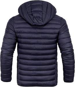 Chaquetas de Invierno para Hombre Estilo Urbano, Chaqueta Acolchada de Color Sólido, Impermeable, de Poliéster con Bolsillos, Ropa de Pakistán - Product Image 6