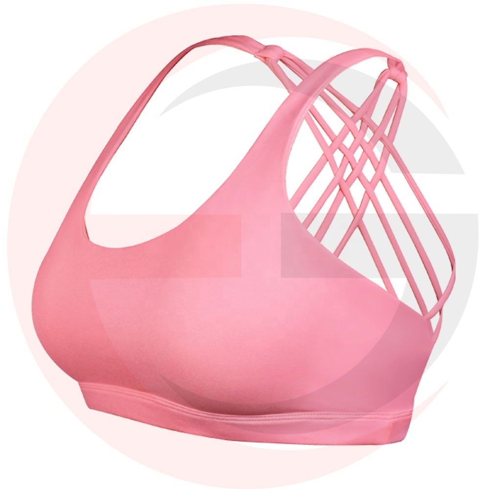U-shaped Beautiful Back Sports Bra for Women Color Blocking Design Yoga Top Quick Dry High Support Fitness Bra