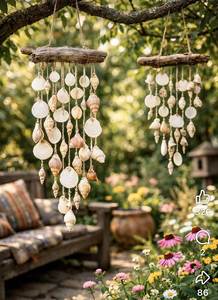 Luxury Handmade Seashell <b>Wind</b> <b>Chime</b> Natural Shell Hanging Decor for Coastal Home Garden Resort Wedding Wholesale Vietnam - Product Image 6