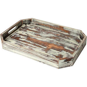 Plateau de service décoratif en bois Design 30 pour servir des aliments, des boissons, du café, du thé, des collations - Product Image 6