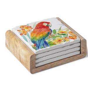 Posavasos Clásicos de MDF Impresos con Acabado Esmaltado, Resistentes al Calor, Protección para Mesa de Cocina, Comedor, Decoración para Café - Product Image 2