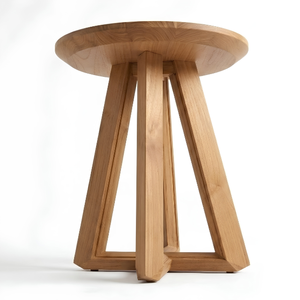 Table à manger ronde en teck de haute qualité, écologique, durable, pour restaurants, hôtels, adaptée à une large gamme de besoins - Product Image 5