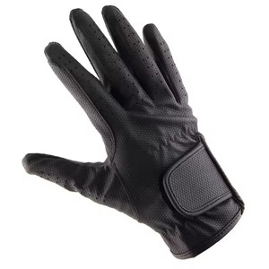 Wholesale Custom High Quality Summer Leather Fitness Outdoor Sport Equestrian Horse Riding Gloves Breathable UV Protection Full - Product Image 4