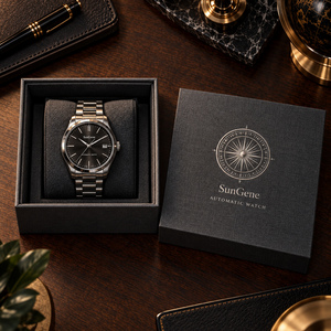Boîte d'emballage en papier personnalisée avec impression sur mesure pour montre automatique SunGene - Product Image 2