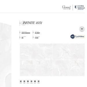 Azulejos de porcelana brillante con aspecto de piedra de lujo, 800x1600, 1200x1800, 750x1500 mm, baldosas de gran formato para decoración de interiores de alta gama. - Product Image 1