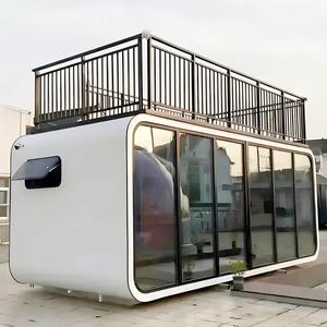 <span class=keywords><strong>Mini</strong></span>-maison préfabriquée en acier économique et populaire, type Apple Cabin, à montage rapide, conteneur de bureau étanche de 20 pieds ou 40 pieds - Product Image 4