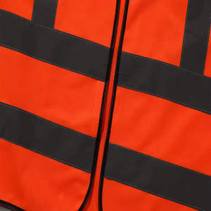 Chaleco de seguridad reflectante de alta visibilidad para hombre, chaleco de trabajo ligero con cuello en V y bolsillos, construcción de alta visibilidad - Product Image 6