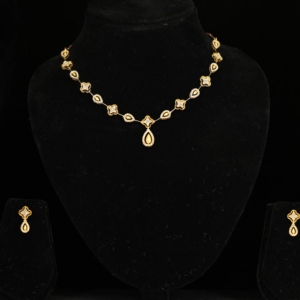 Collier tennis de mariée en argent sterling 925 plaqué or 14 carats avec pendentif poire et moissanite étincelante pour femme - Product Image 6
