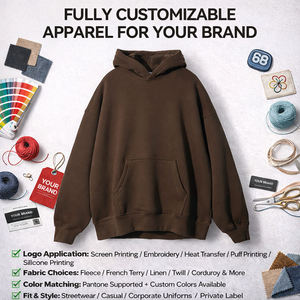 Sweat-shirts pour hommes, dessin animé, automne, numérique, 100% coton, polaire léger, service OEM personnalisé en gros, streetwear, toutes tailles disponibles - Product Image 5