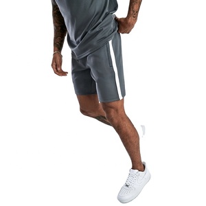 2022 de moda de verano hombres traje de manga corta T camisa pantalones cortos conjuntos de dos piezas Fitness conjunto Twinset - Product Image 3