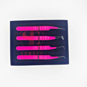 Pinzas de Acero Inoxidable para Pestañas con Diseño de Corazón y Etiqueta Personalizada Profesional, con Agarre Duradero y Punta Fina de 10 mm de Longitud - Product Image 6