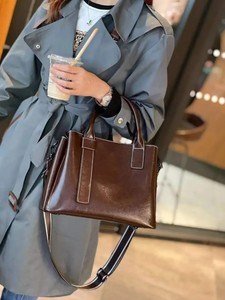 Bolsos de Mano de Cuero Genuino de Moda de Lujo 2024 para Mujer, Bolsos Cruzados de Hombro con Cadenas, Borlas, Cierre de Cremallera, Gran Capacidad, Portátiles - Product Image 5