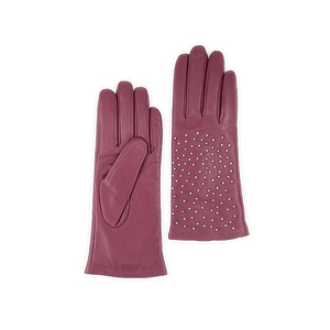 Gants en cuir véritable à mi-poignet avec accents de cristaux cloutés, durables, de haute qualité, respirants et personnalisables - Product Image 2