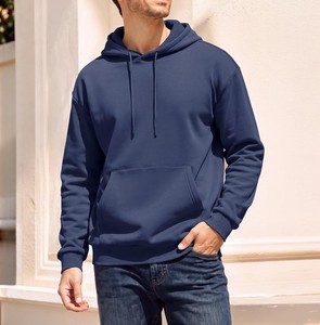 Sweat-shirt à capuche surdimensionné pour homme, en coton mélangé French Terry, à manches longues, style décontracté - Product Image 3