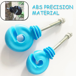 Isolateur de fil de clôture électrique en plastique à vis pour poteau en bois agricole - Product Image 2