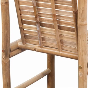 Wholesale Bamboo <b>Bar</b> Chair Natural Solid Frame Weather Resistant Durable High <b>Stool</b> Seating for Indoor Outdoor Patio Furniture - Product Image 5