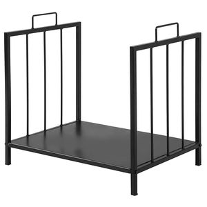 Modern Steel <b>Log</b> Holder Rectangle Powder Coated Firewood Storage <b>Rack</b> for Fireplace - Product Image 6