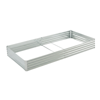 Jardinière surélevée verticale pour l'extérieur, bac à plantes en métal galvanisé pour légumes, grande jardinière GB008