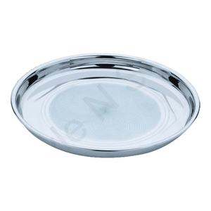 Plato de cena profundo redondo de acero inoxidable al por mayor con tacto plateado Catering Plato de cena redondo de metal Plato Material plástico - Product Image 1