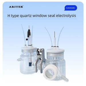 Ariter H Type Quartz <b>Window</b> <b>Seal</b> Electrolysis Cell Dual Photoelectrochemical Reactor Three Electrode System - Product Image 2