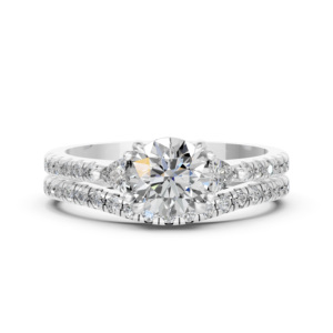 Bague en argent 925 avec diamant de laboratoire pour femme, certifiée IGI, fabricant de bijoux fins éthiques RJC ODM OEM E201037_WB300897-1.50 - Product Image 2