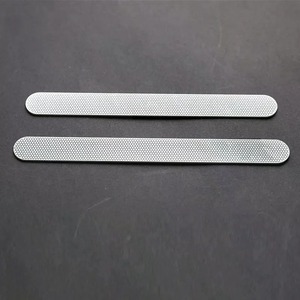 Lime à ongles jetable en acier inoxydable, double face, grain 100, motif droit, lime à ongles blanche 18cm x 1.8cm pour manucure - Product Image 2