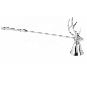 Último diseño de mango largo de latón vela Snuffer Navidad extintor de incendios mecha Snuffer precio al por mayor - Product Image 4