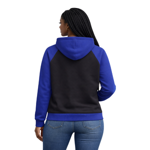 Sudaderas Soror con Mangas Raglán, Forro Polar de Algodón, Estilo Casual para Otoño e Invierno, Diseño con Bolsillos, Corte Regular, Azul y Negro, para Hermandades y Fraternidades - Product Image 2