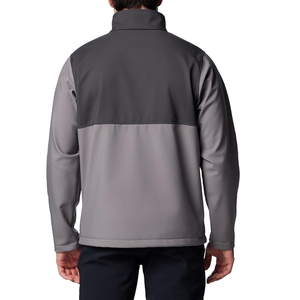 Veste coupe-vent à col haut, style streetwear tendance, entièrement personnalisable, pour homme, en softshell, fermeture éclair, hiver, faible quantité minimum de commande. - Product Image 2