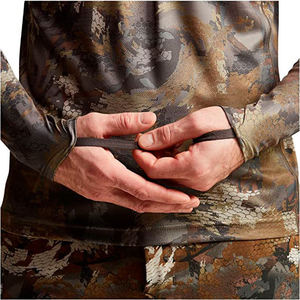 Chemise de performance respirante à capuche camouflage pour la chasse avec masque intégré, anti-humidité, thermique, vêtement d'extérieur - Product Image 6