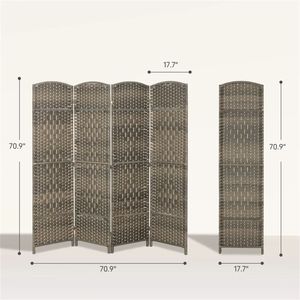 4 Foldable Privacy <b>Room</b> Partition Screens Elegant Screen <b>Dividers</b> - Product Image 6