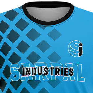 เสื้อยืดกีฬาผู้ชายผ้าเจอร์ซีย์เนื้อแน่นคุณภาพสูง พิมพ์โลโก้ได้ตามต้องการ ออกกำลังกายได้ ใส่สบาย ไซส์ใหญ่ แห้งเร็ว ระบายอากาศดี - Product Image 4