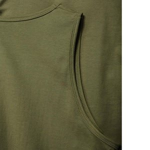 เสื้อกล้ามออกกำลังกายสำหรับผู้ชาย ผ้าฝ้าย/โพลีเอสเตอร์ 100% คุณภาพสูง ผลิตจากโรงงาน ราคาถูก รับสกรีนโลโก้ ทรงเข้ารูป แบบเรียบ ไม่มีแขน - Product Image 2