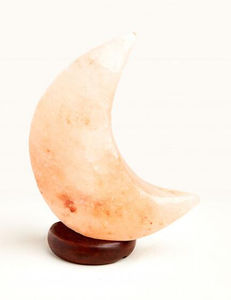 Nouvelle arrivée Lampe en sel rose de l'Himalaya en forme de lune, 100% sel rose naturel, fabricant et grossiste du Pakistan - Product Image 5