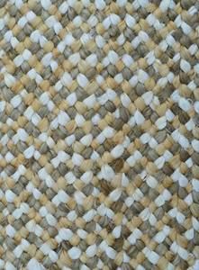 พรมม้วนปูพื้นกันลื่นแบบไร้รอยต่อ ขนาด 4 ม. x 20 ม. ถักด้วยมือจากเส้นใยปอกระเจา สีทองเทา ฟอกขาว ใช้สำหรับละหมาด - Product Image 2