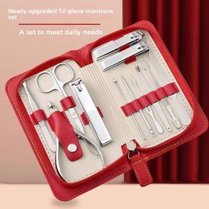 New Design Multifunctional Manicure Kit 17pcs <b>Nail</b> Grooming <b>Set</b> Stainless Steel Cuticle Clippers Pedicure Tools Travel Case - Product Image 4