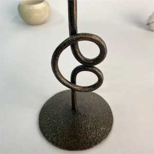 Candelabro Espiral de Hierro Forjado Hecho a Mano de Alta Calidad, Moderno y Lujoso, Portavelas Decorativo de Metal para Decoración de Interiores del Hogar - Product Image 4