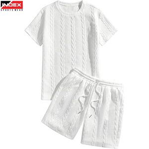 Conjunto de Camiseta y Pantalones Cortos para Hombre, Listo para Exportación, para Gimnasio, Entrenamiento, Ropa Deportiva, Tejido Transpirable, Suministro OEM ODM - Product Image 1