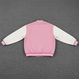 Top Quality <b>Women</b> Cropped Varsity <b>Jackets</b> for Street Wear Custom Embroidered Logo Baseball Varsity <b>Jackets</b> - Product Image 4
