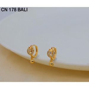 Trendy Fashion <b>Stud</b> Earrings Gold Plated Hoop Earring for Women Diamond <b>Stud</b> Earrings Fashion Jewellery Gold Plated Hoop Earring - Product Image 1