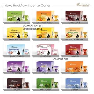 Conos de incienso de reflujo al por mayor de India Vedic Aromatika Conos de incienso de reflujo a granel Mix Match Aroma Masala Conos de reflujo - Product Image 1