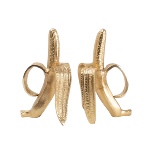 Hot Selling Aluminum Metal Banana Shape Gold Plated Sets Of 2 Decorative Bookend Modern Look For Home Accent - Product Image 1