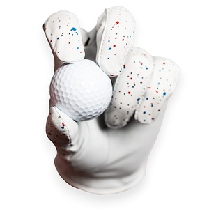 ถุงมือกอล์ฟหนังแท้ทนทานแบบพรีเมี่ยมสำหรับผู้ใหญ่น้ำหนักเบาหนังแกะดูสปอร์ตลำลอง - Product Image 4